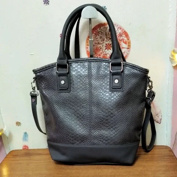 Jewell by Thirty One Paris - Charcoal Snake Print Two Way - Picture 7 of 11